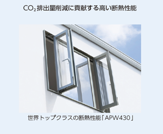 CO2排出量削減に貢献する高い断熱性能