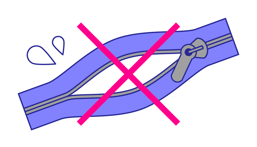 寸分の差でファスナーが開いてしまう！？